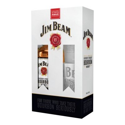 Bourbon Jim Beam 40% 0,7 l 2x sklo krabička