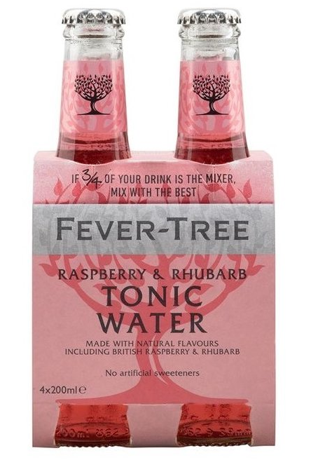 Fever Tree tonic Raspberry & Rhubarb 4x 0,2l